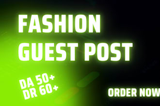do fashion guest post on high da fashion blogs