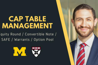 generate, update, or manage your startup cap table