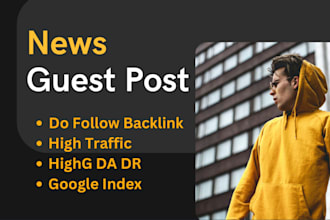 provide news high authority sites for guest post