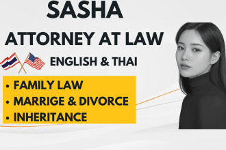 provide legal advice concerning family laws in thailand