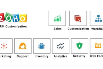 set up, customize and automate your zoho, hubspot, monday CRM