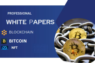 write and design white paper, annual report, professional white paper