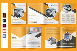 design a premium quality company profile or business brochure