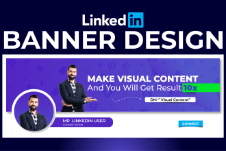 do scroll stopping engaging linkedin banners, carousels and feature card design