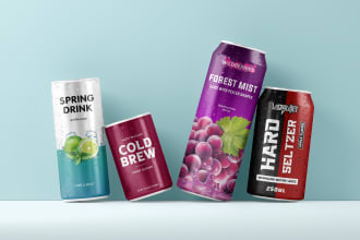 do label, label design, can label, bottle label, energy drink, juice label