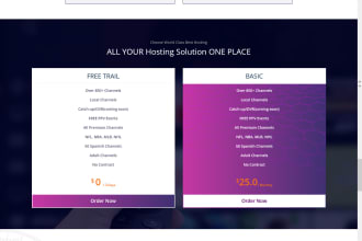 develop complete website for iptv business