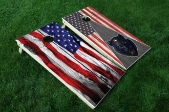 do custom cornhole board graphic designs