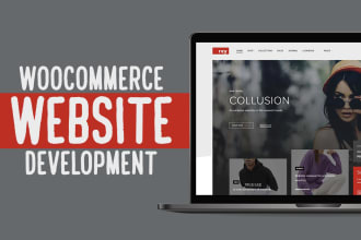 design ecommerce website online store with wordpress woocommerce