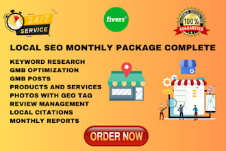 provide monthly local SEO service on gmb