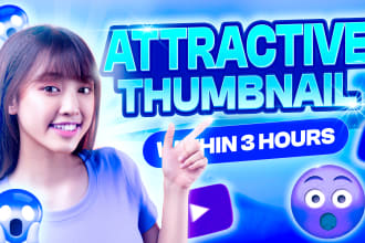 create attractive eye catchy and nba youtube thumbnail in 3 hours