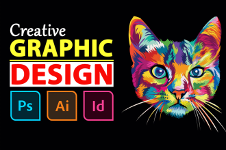do graphic design, photoshop editing, adobe illustrator and recreate logo, flyer