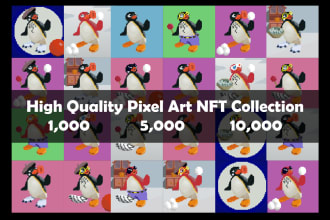 create an unique and outstanding nft pixel art collection