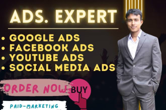setup and manage your google, facebook, youtube ads adwords PPC campaigns