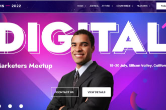 design ticket selling website, event website with booking and event listing