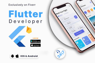 develop, design IOS and android mobile app using flutter