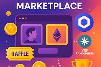 build a nft raffle marketplace with chainlink vrf
