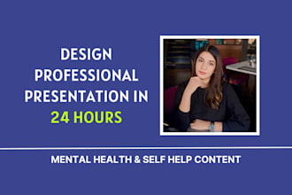 design powerpoint presentation on mental health and self improvement
