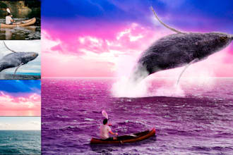 do realistic photo compositing, image editing in photoshop