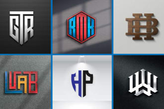 design your initial lettering or monogram logo