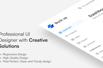 make stunning and modern ui ux dashboard design