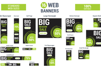 design catchy adswords banners, google display ads, product banner