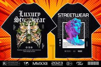 make urban brutalist style futuristic streetwear design