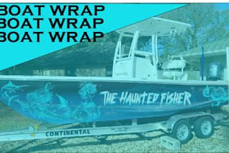 outstanding boat wrap design