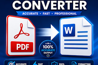 provide convert PDF to word editable file