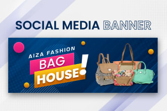 design facebook or linkedin cover and website banner