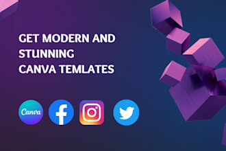 design canva template for social media and personal branding