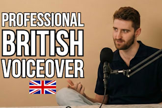 record your deep british male documentary voiceover