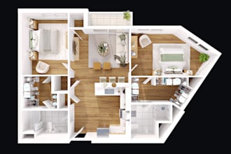 make an awesome 3d floor plan