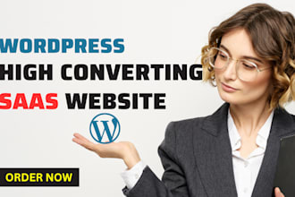 develop professional wordpress saas landing page or saas website