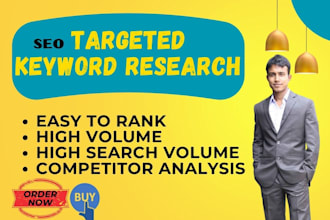 do professional SEO keyword research for your website