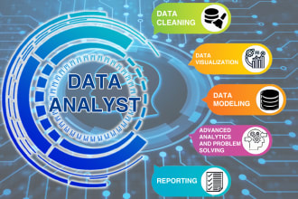 be your data analyst for cleaning, dashboards in power bi and tableau