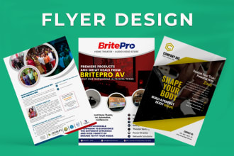 create a professional, corporate flyer design