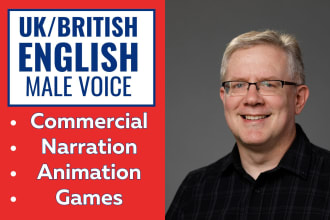record a british english rp voice over