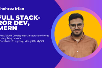 do restful API development or fixing using ruby or node