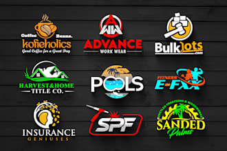create premium 3d professional modern business logo designs