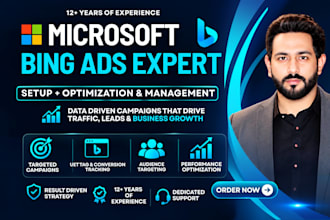 setup, optimize and manage your microsoft bing ads campaign