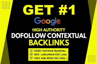 skyrocket ranking with high authority manual  SEO dofollow backlinks