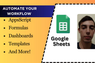 be your google sheets expert automations formulas and appsscript programming