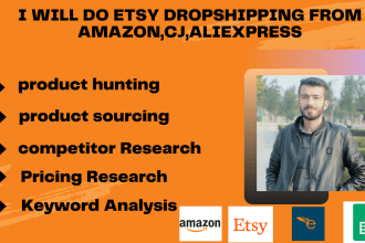 do etsy dropshipping from amazon, cj, aliexpress and pod expert