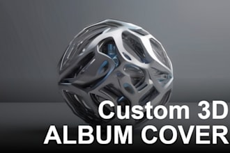 create custom 3d album cover music