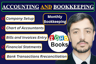 do zoho books bookkeeping, bank reconciliation, financial reporting, and cleanup
