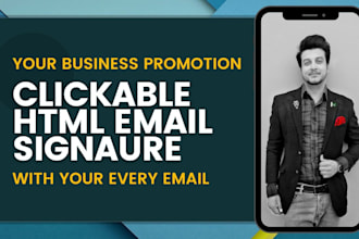make clickable HTML email signature best for your business promotion