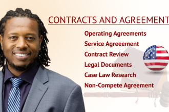be your lawyer for nda, legal agreements, contract, mou terms and conditions