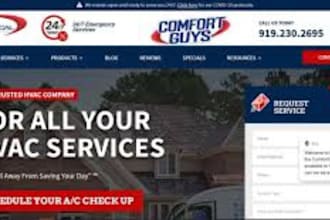 hvac website plumbing construction air conditioning heating website logo autocad