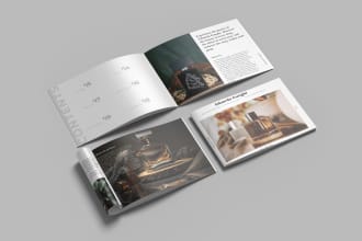 design any brochure, product catalog, company profile, real estate listing