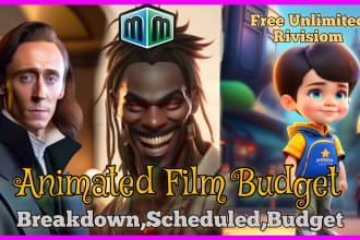 make an animated film budget for your script